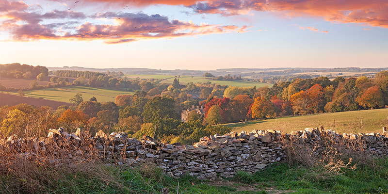 View from Stow-on-the-Wold, Cotswolds, England